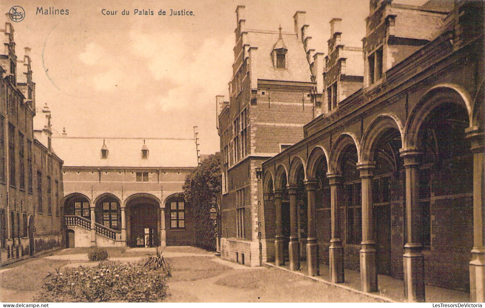 BELGIQUE - MALINES - Cour Du Palais De Justice - Carte Postale Ancienne - Malines