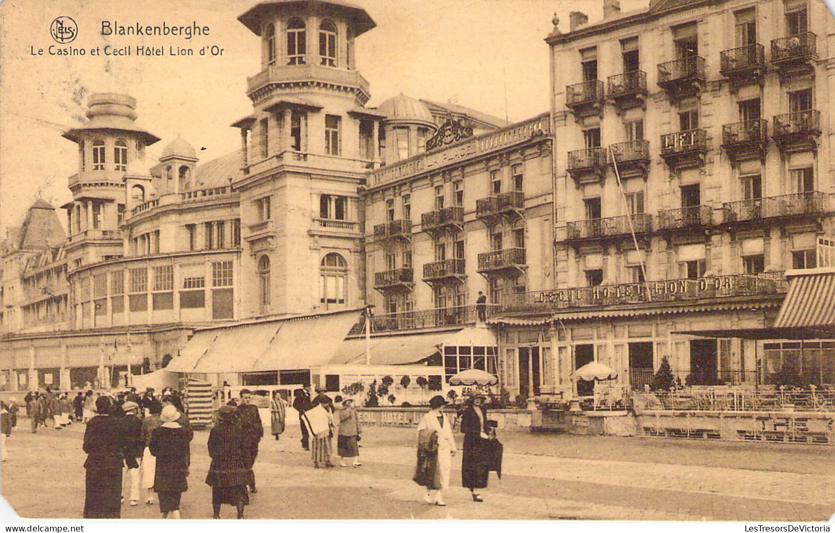 BELGIQUE - BLANKENBERGHE - Le Casino Et Cecil Hôtel Lion D'Or - Carte Postale Ancienne - Blankenberge