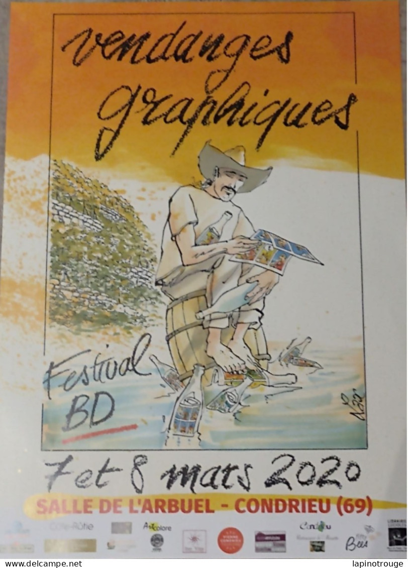 Affiche LAX Festival BD Condrieu 2020 (L'aigle Sans Orteils - Affiches & Offsets