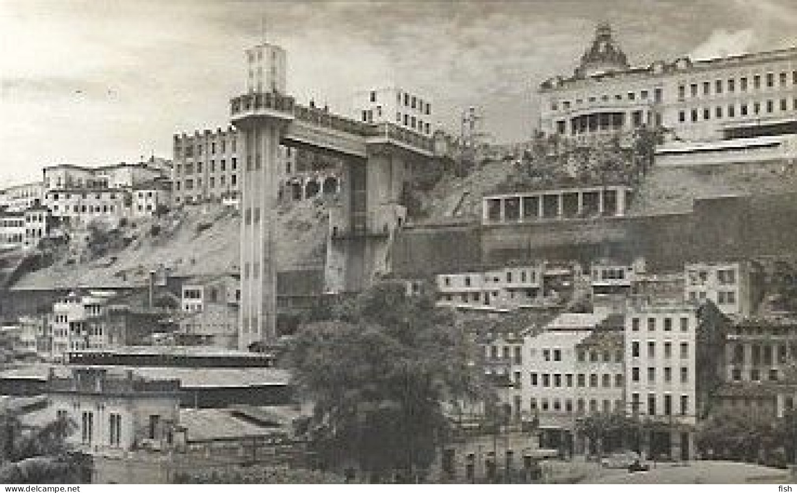 Brazil &  Postal, Salvador Da Bahia, Elevador Lacerda 1958 (2925) - Salvador De Bahia