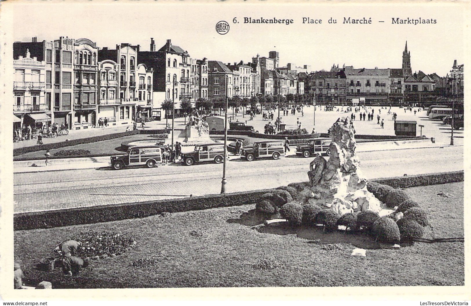 BELGIQUE - BLANKENBERGHE - Place Du Marché - Carte Postale Ancienne - Blankenberge