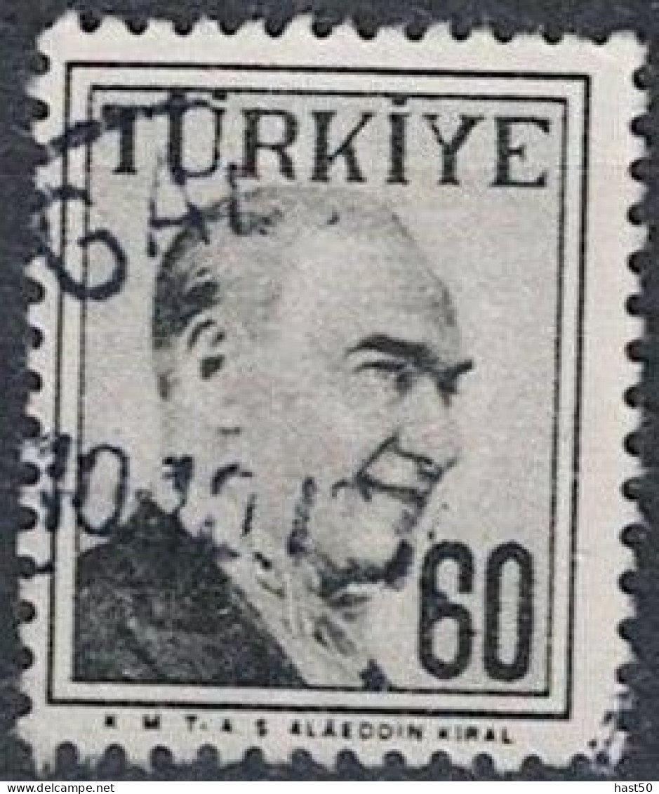 Türkei Turkey Turquie - Atatürk (MiNr: 1588) 1958 - Gest Used Obl - Gebruikt