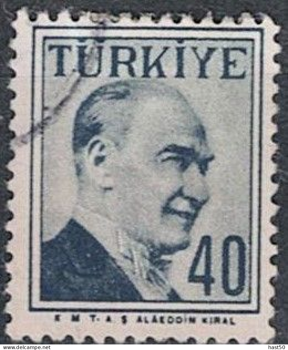 Türkei Turkey Turquie - Atatürk (MiNr: 1586) 1958 - Gest Used Obl - Used Stamps