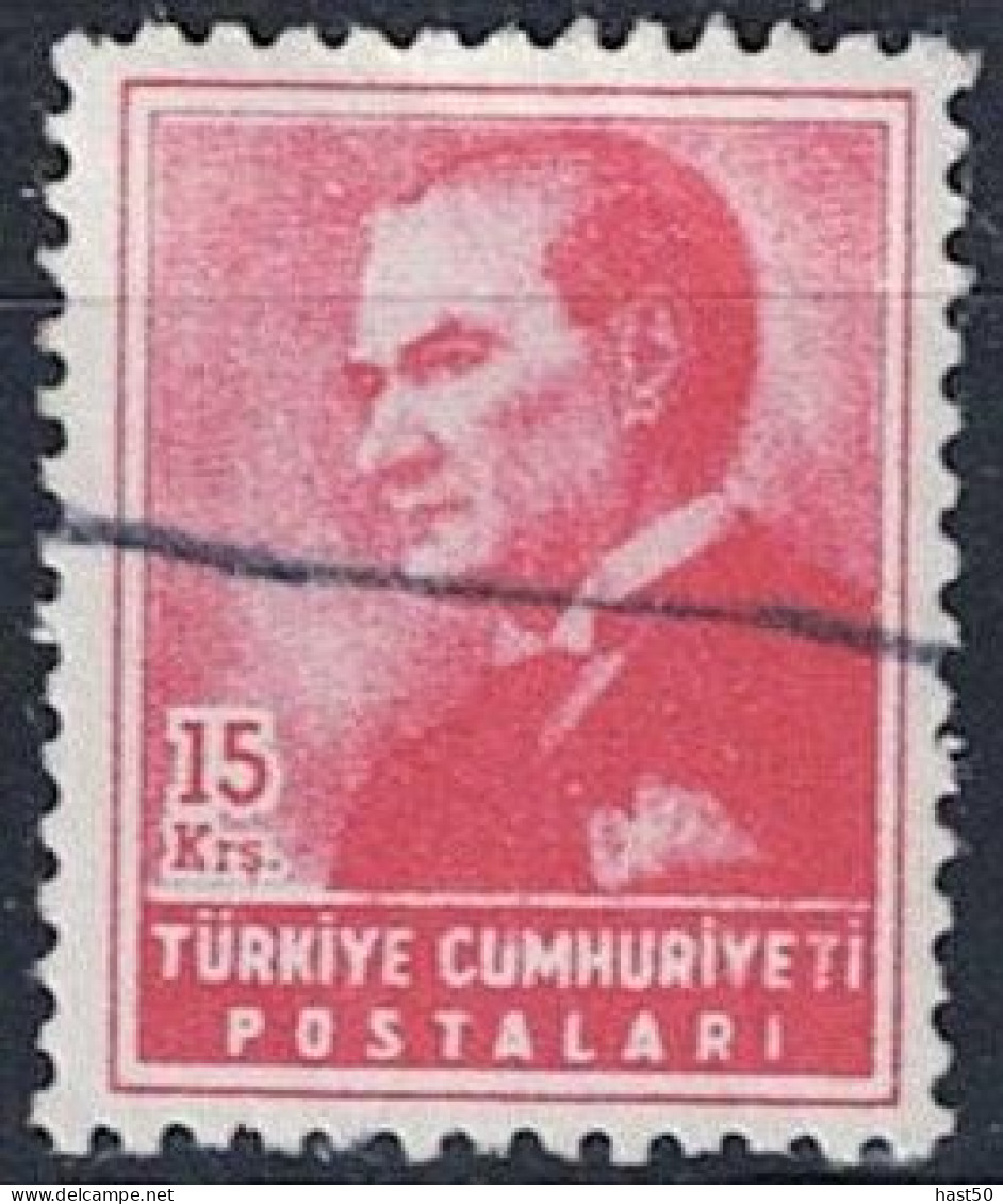 Türkei Turkey Turquie - Atatürk (MiNr: 1410) 1955 - Gest Used Obl - Used Stamps