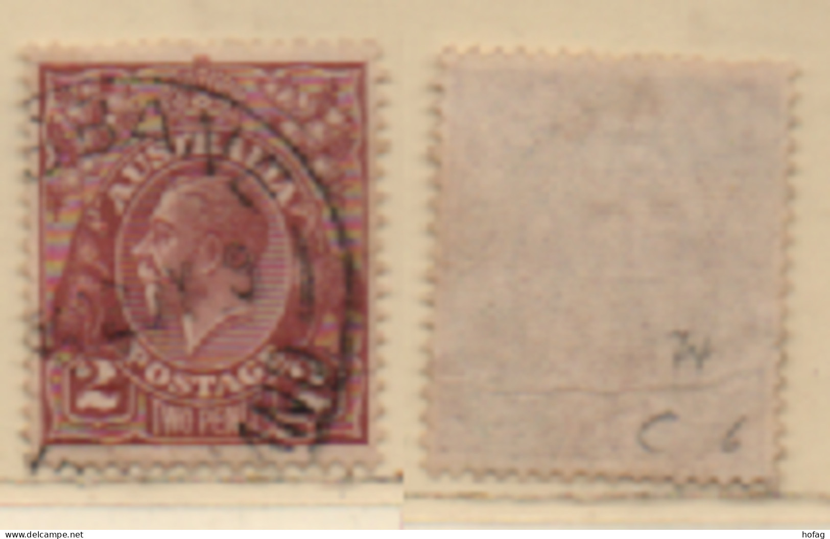 Australien 1928 George V MiNr.: 73XC Gestempelt Australia Used Scott: 70 YT: 53(A) Sg: 98 - Used Stamps