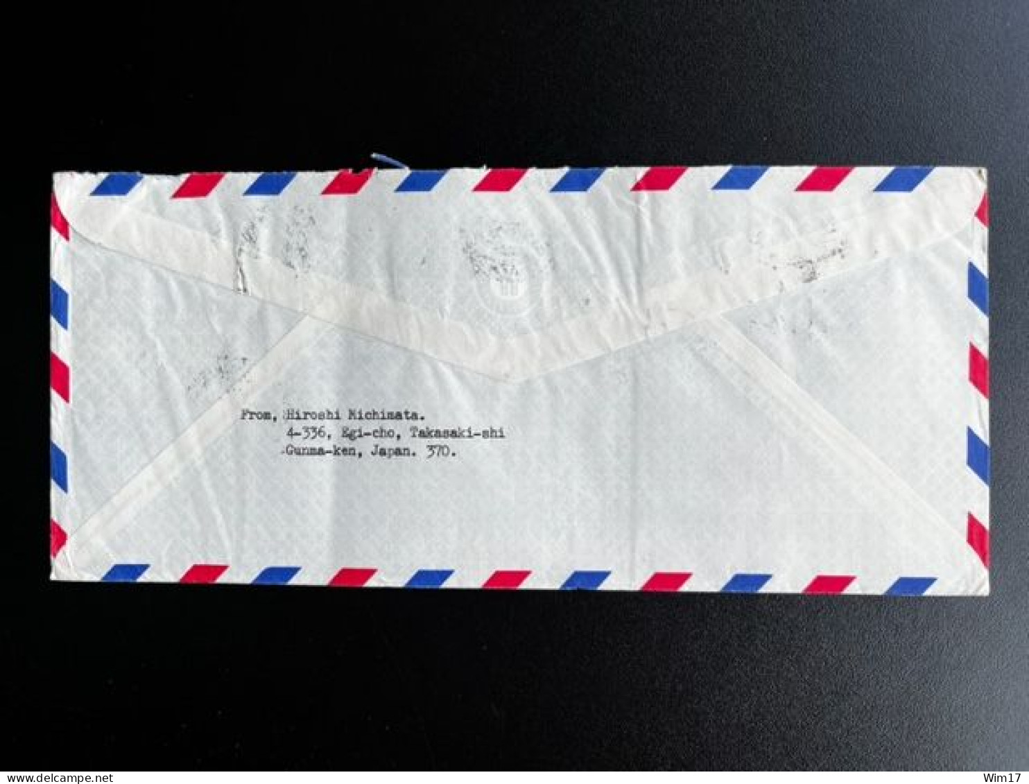 JAPAN NIPPON 1969 AIR MAIL LETTER TAKASAKI TO HELMSTEDT GERMANY 24-03-1969 - Briefe U. Dokumente