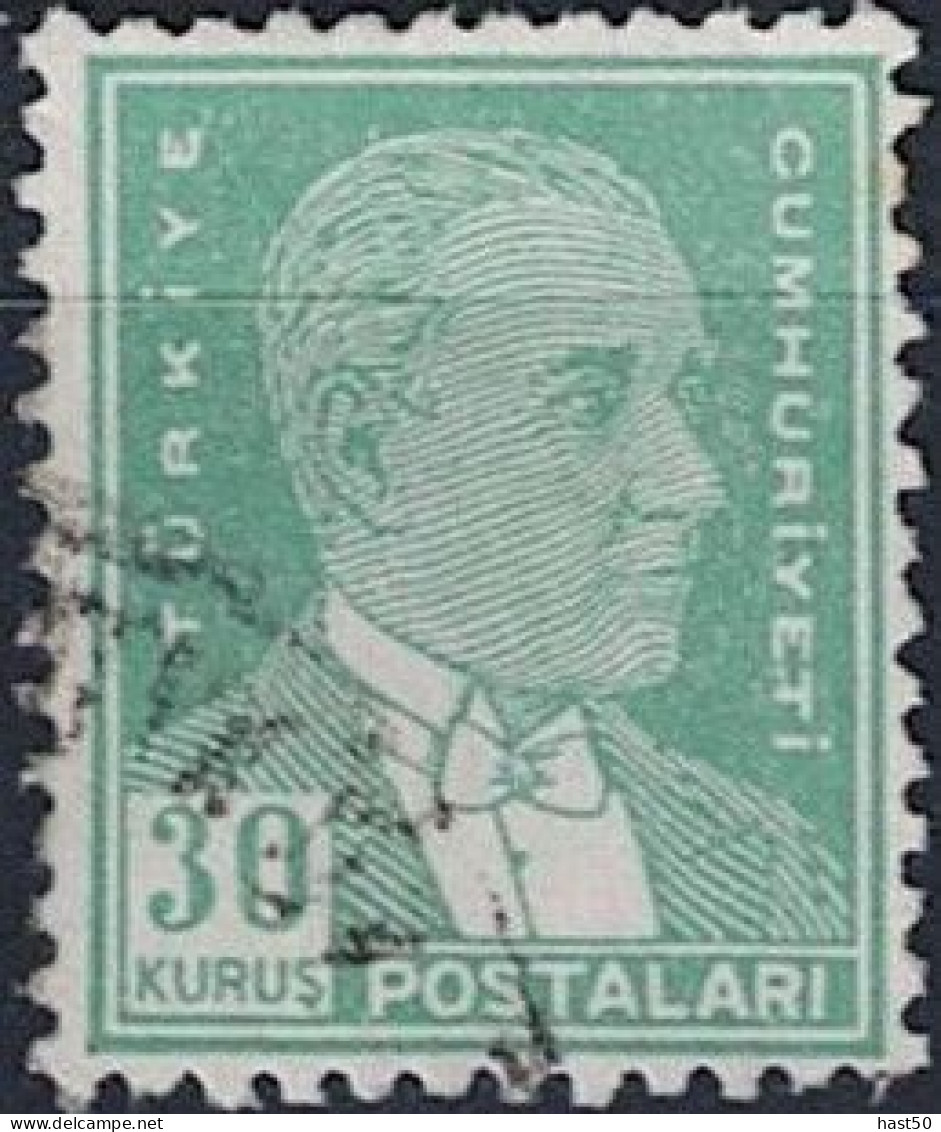 Türkei Turkey Turquie - Atatürk (MiNr: 1385) 1954 - Gest Used Obl - Gebruikt