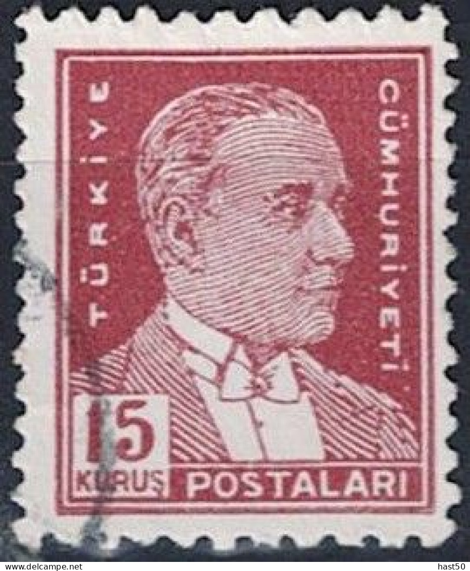 Türkei Turkey Turquie - Atatürk (MiNr: 1383) 1954 - Gest Used Obl - Gebraucht