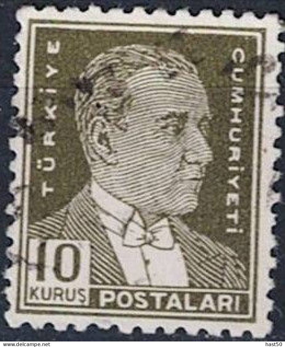 Türkei Turkey Turquie - Atatürk (MiNr: 1381) 1954 - Gest Used Obl - Oblitérés