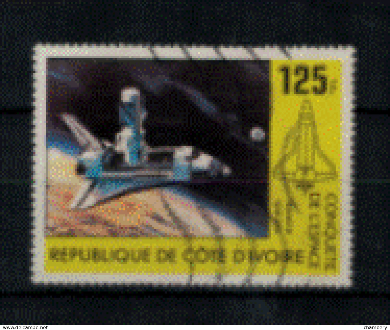 Cote D'Ivoire - "Conquête De L'espace - Opération Viking 75/76" - Oblitéré N° 575 De 1981 - Côte D'Ivoire (1960-...)