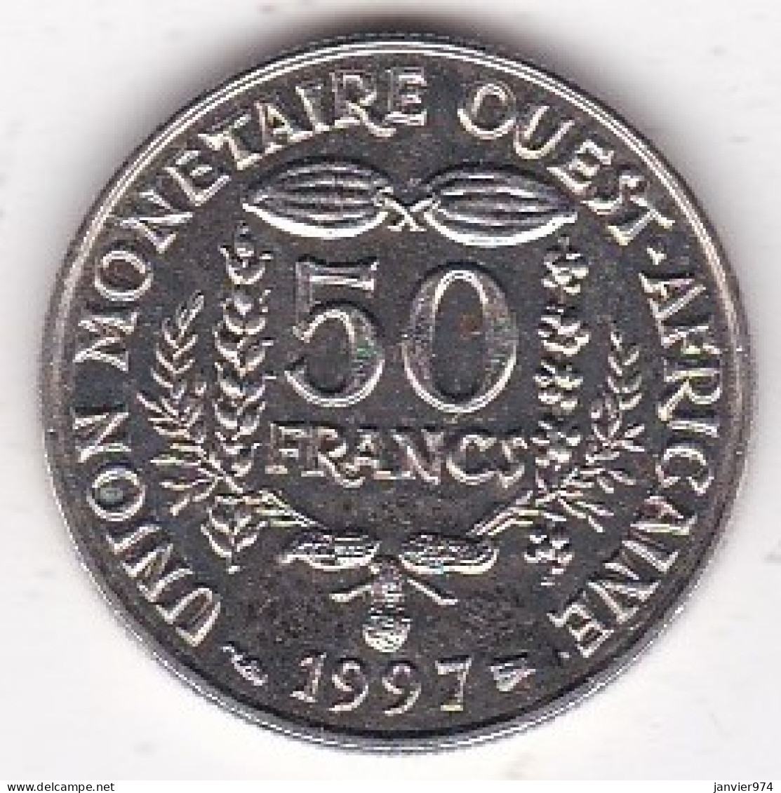 États De L'Afrique De L'Ouest 50 Francs 1997, En Cupronickel , KM# 6 - Autres – Afrique