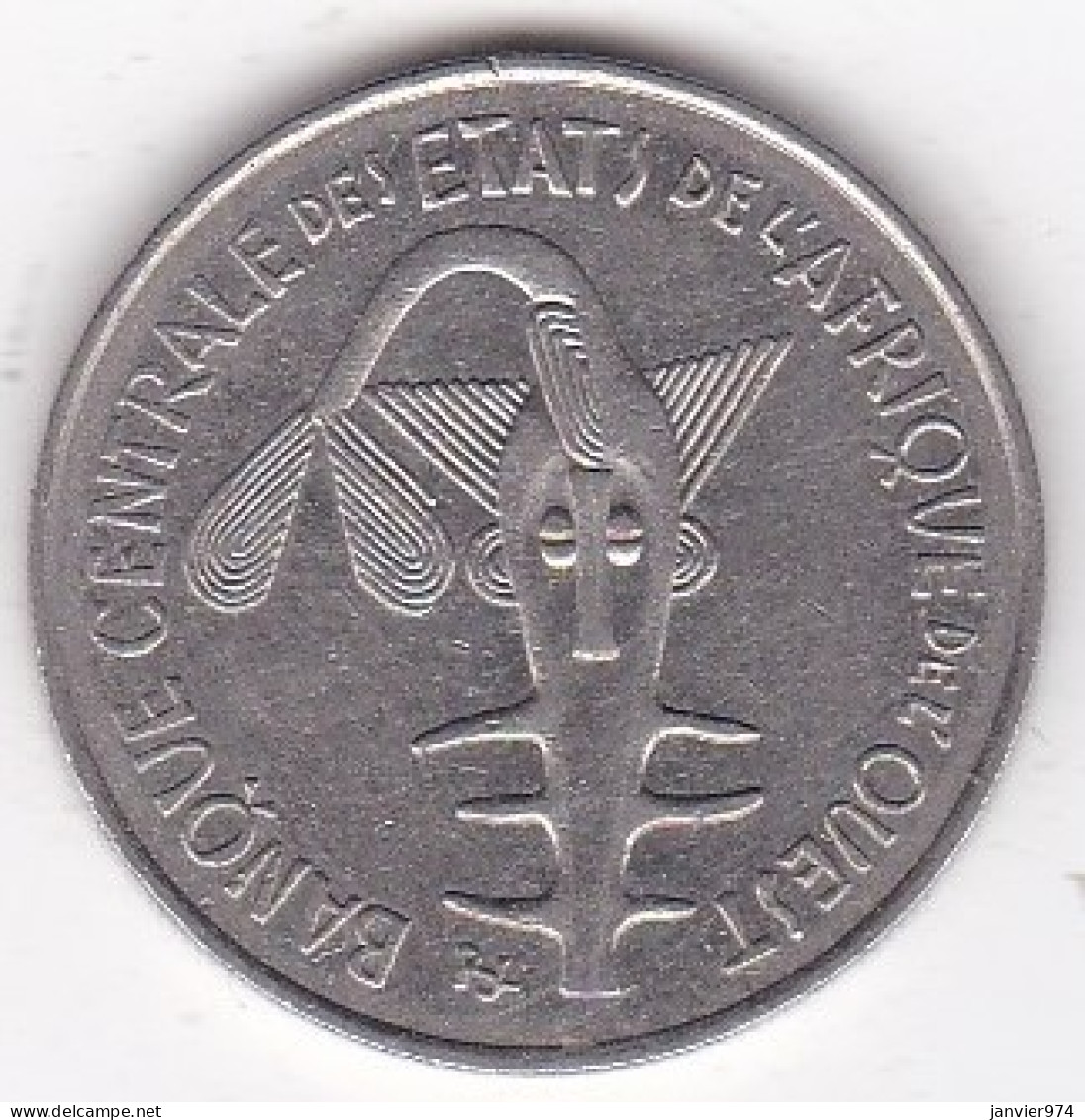 États De L'Afrique De L'Ouest 100 Francs 1975 , En Nickel, KM# 4 - Otros – Africa