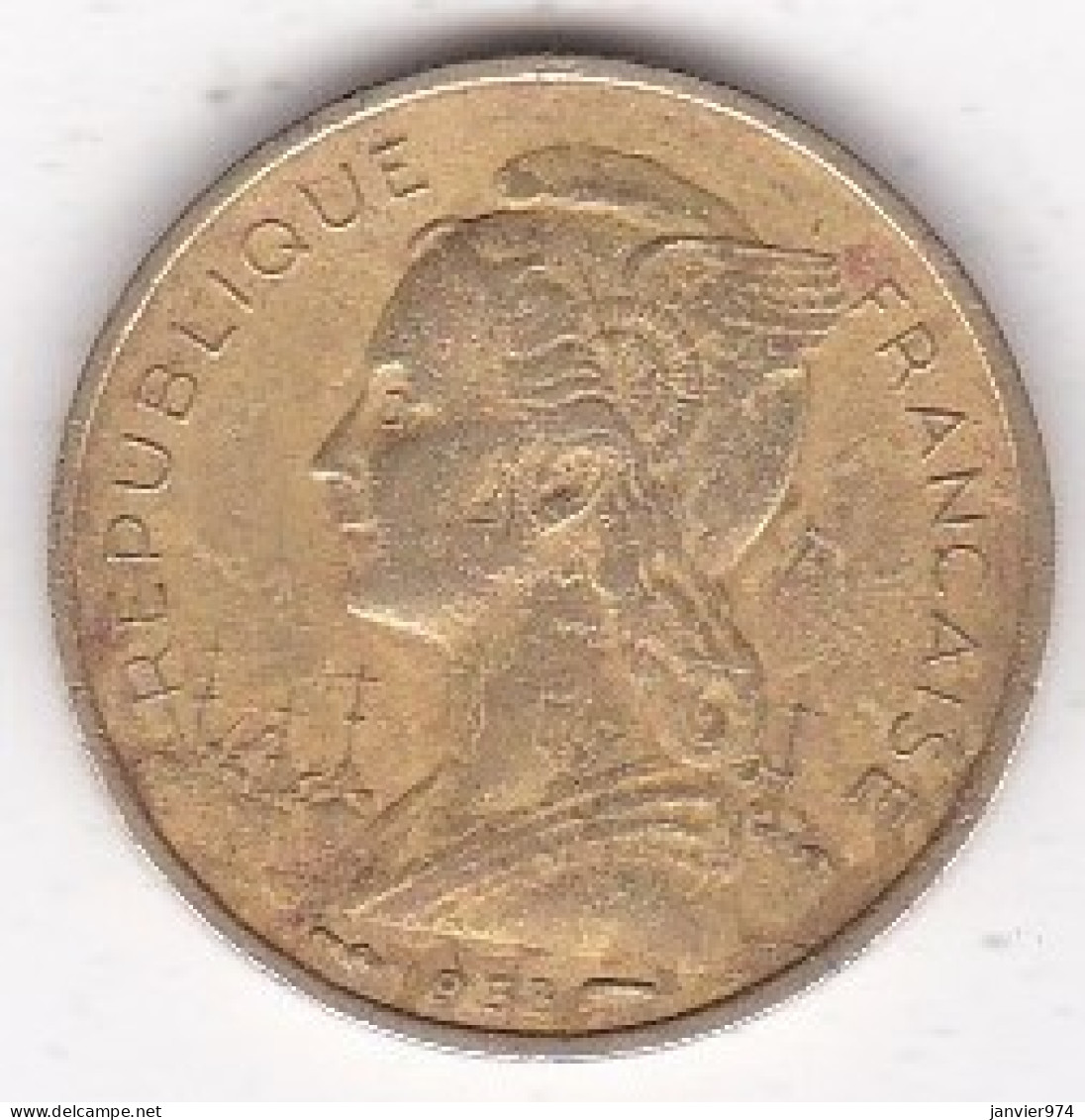 Madagascar/ Republique Française 10 Francs 1953 , En Bronze Aluminium , Lec# 109 - Madagaskar