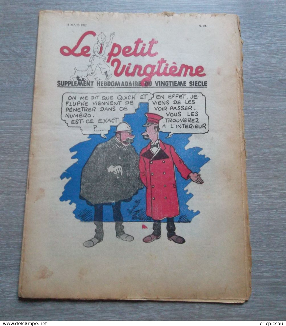 Le Petit Vingtième N10 ( 11 Mars 1937 ) - Hergé