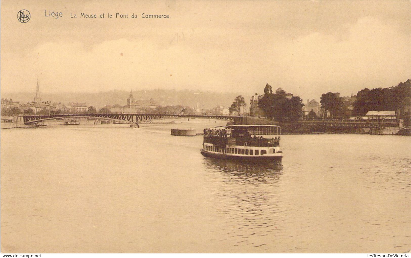 BELGIQUE - LIEGE - La Meuse Et Le Pont Du Commerce - Carte Postale Ancienne - Liege