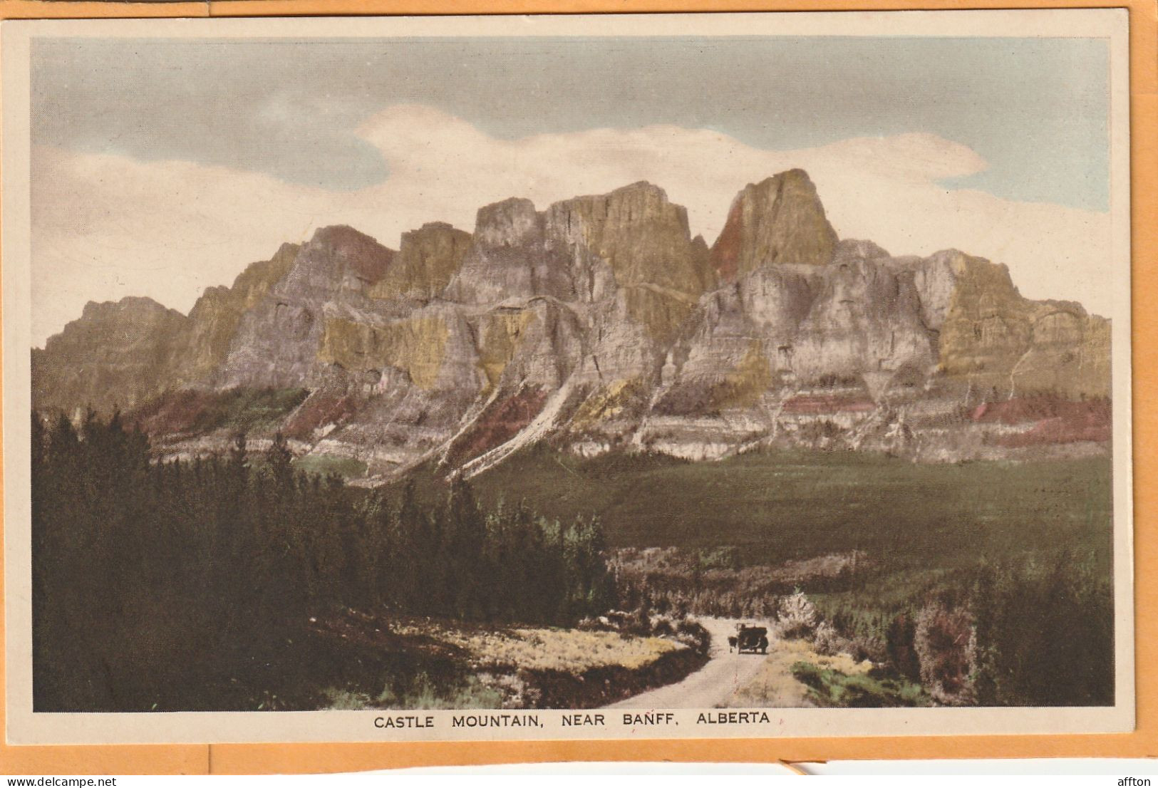 Banff Alberta Canada Old Postcard - Banff