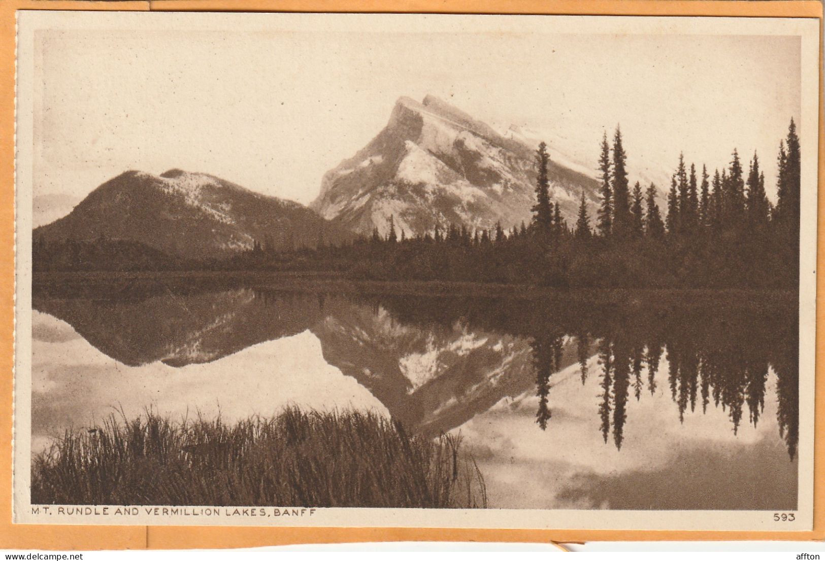 Banff Alberta Canada Old Postcard - Banff