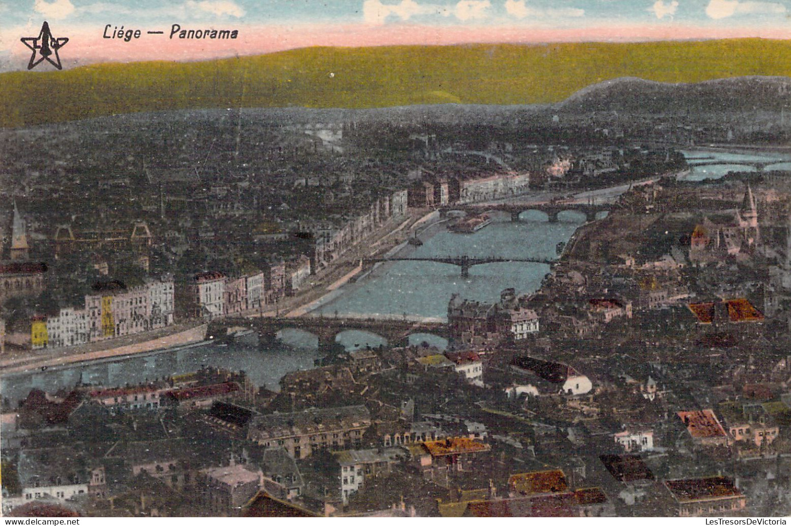 BELGIQUE - LIEGE - Panorama - Carte Postale Ancienne - Liege
