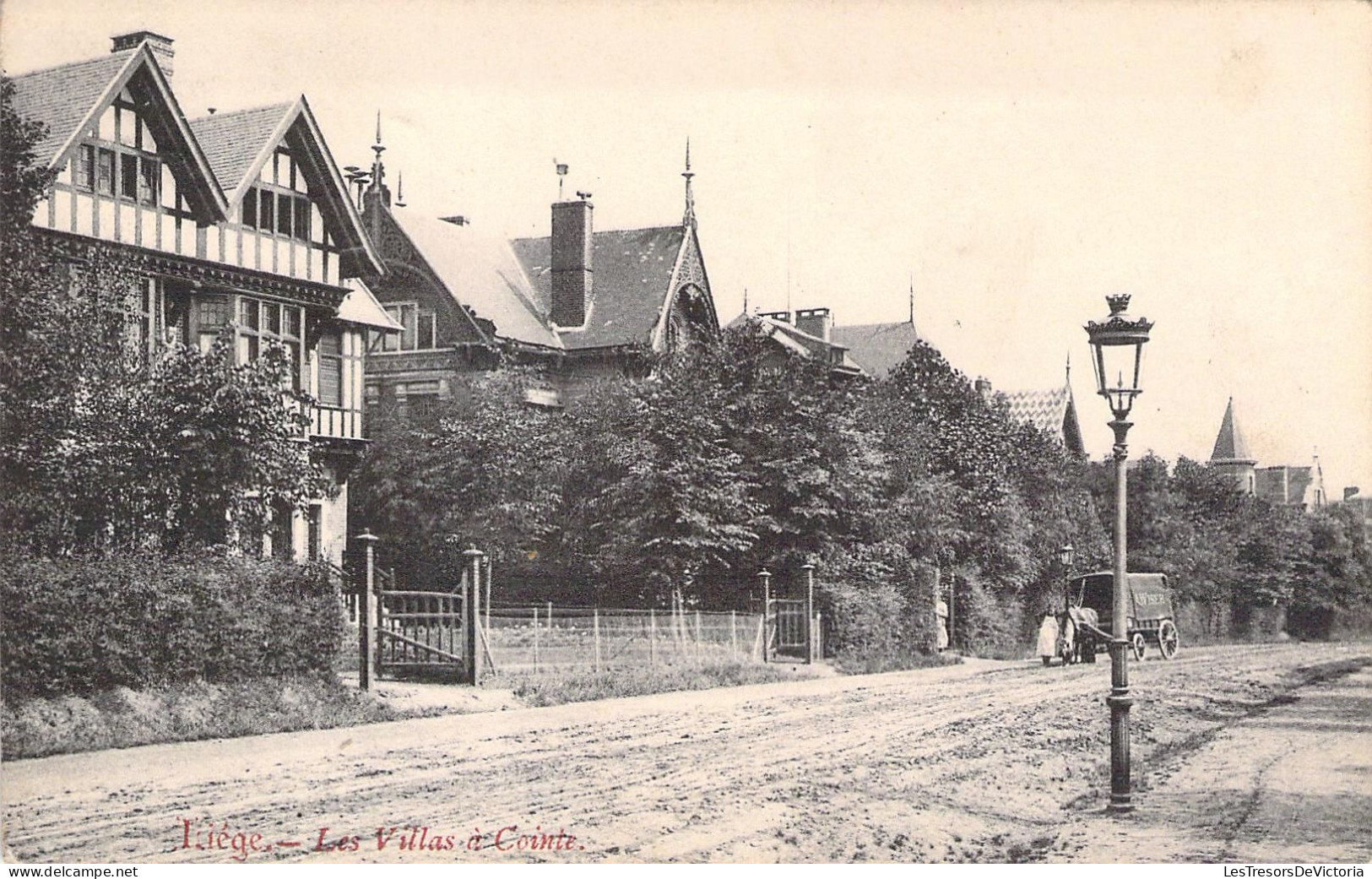 BELGIQUE - LIEGE - Les Villas à Cointe - Carte Postale Ancienne - Liege