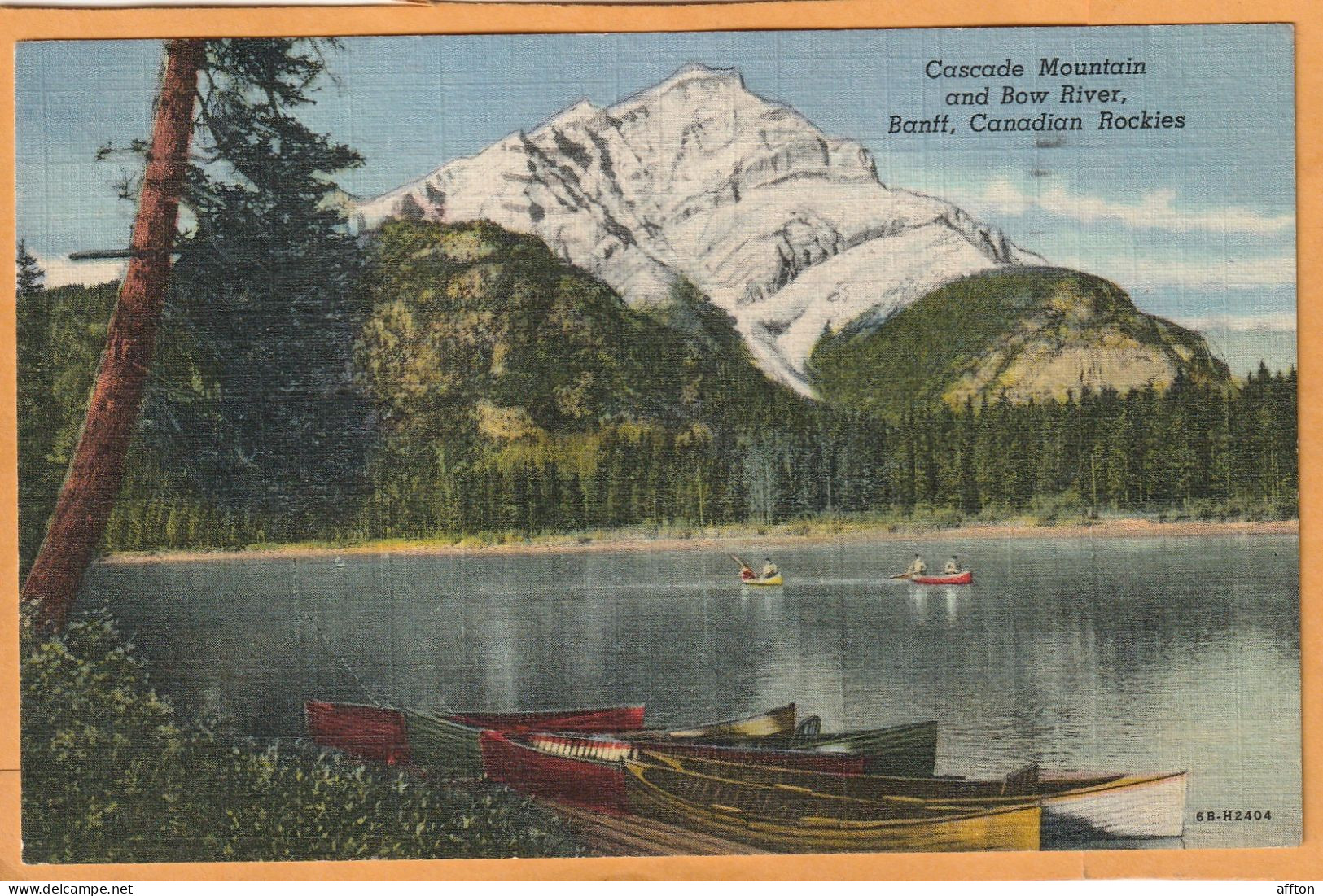 Banff Alberta Canada Old Postcard - Banff