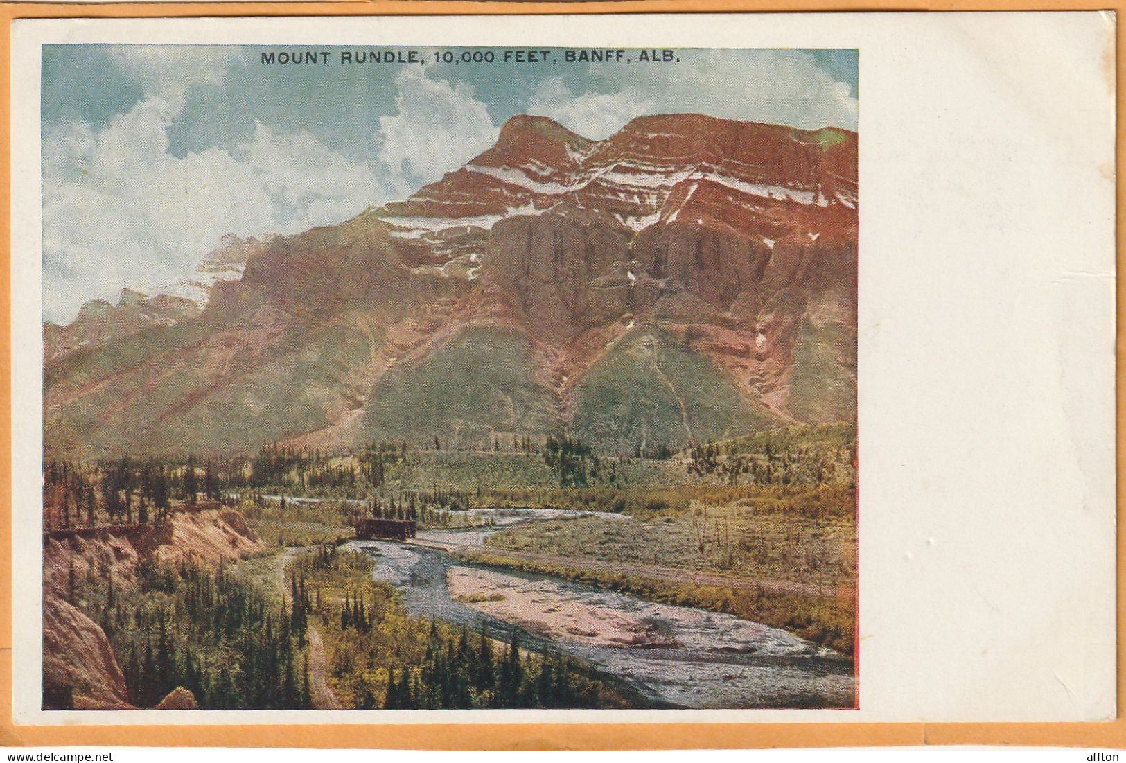 Banff Alberta Canada Old Postcard - Banff