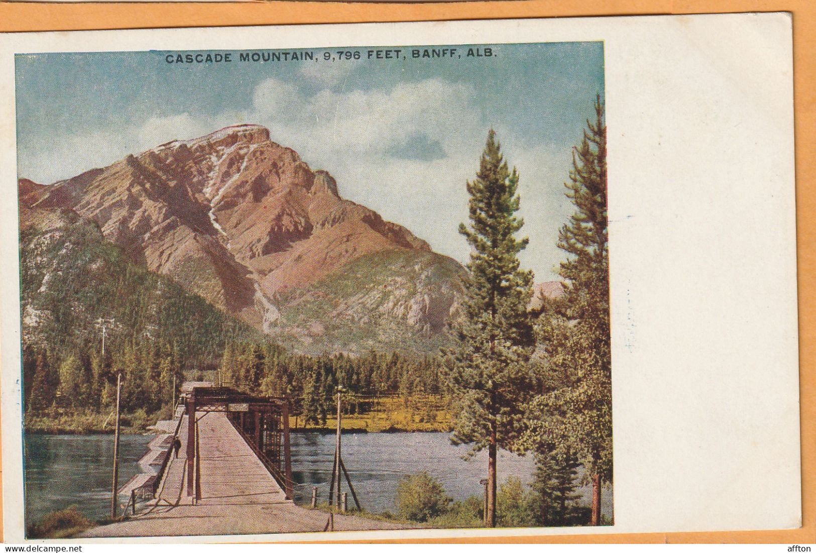 Banff Alberta Canada Old Postcard - Banff