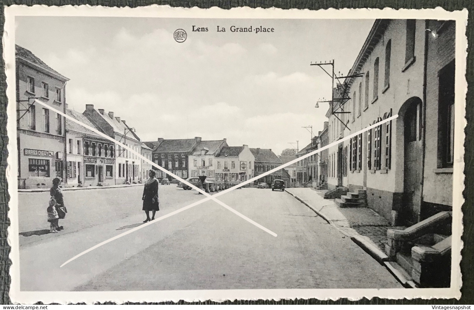 LENS La Grand Place. Café Bière Dieryck. CP PK Edit: Depoplimont-Vaniékaut Vers 1950-1960 - Lens