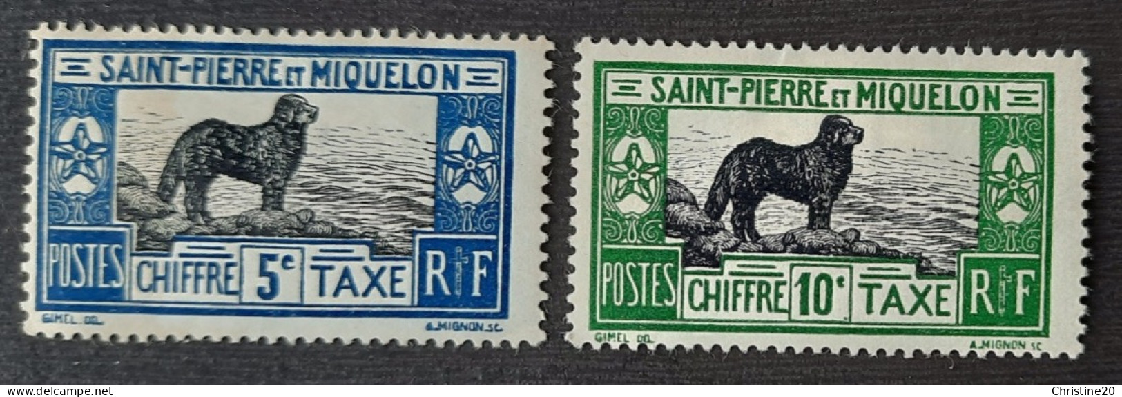 Saint Pierre Et Miquelon 1932 Taxe N°21/22  *TB - Segnatasse