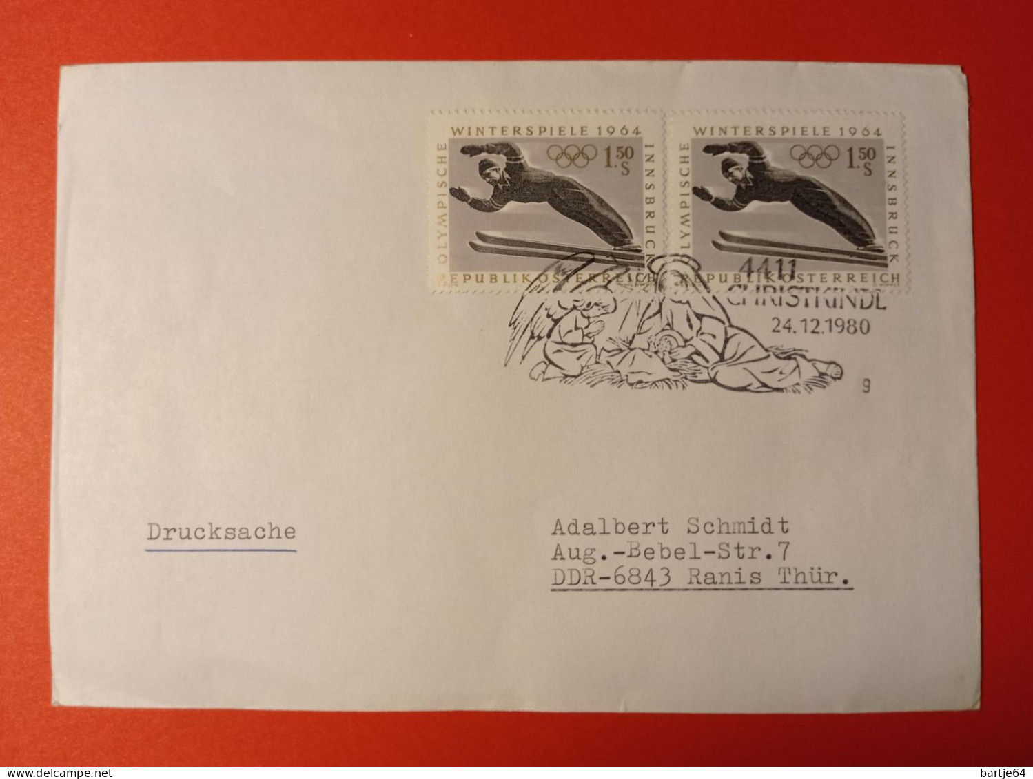 1964 Austria - Letter - Hiver 1964: Innsbruck