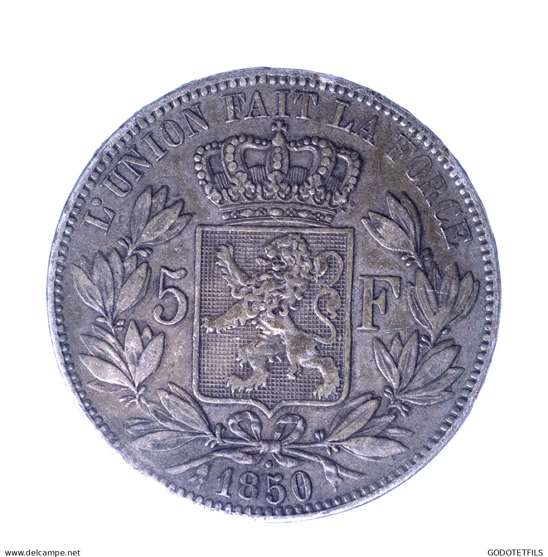 Royaume De Belgique - Léopold Ier 5 Francs 1850 Bruxelles - 5 Francs