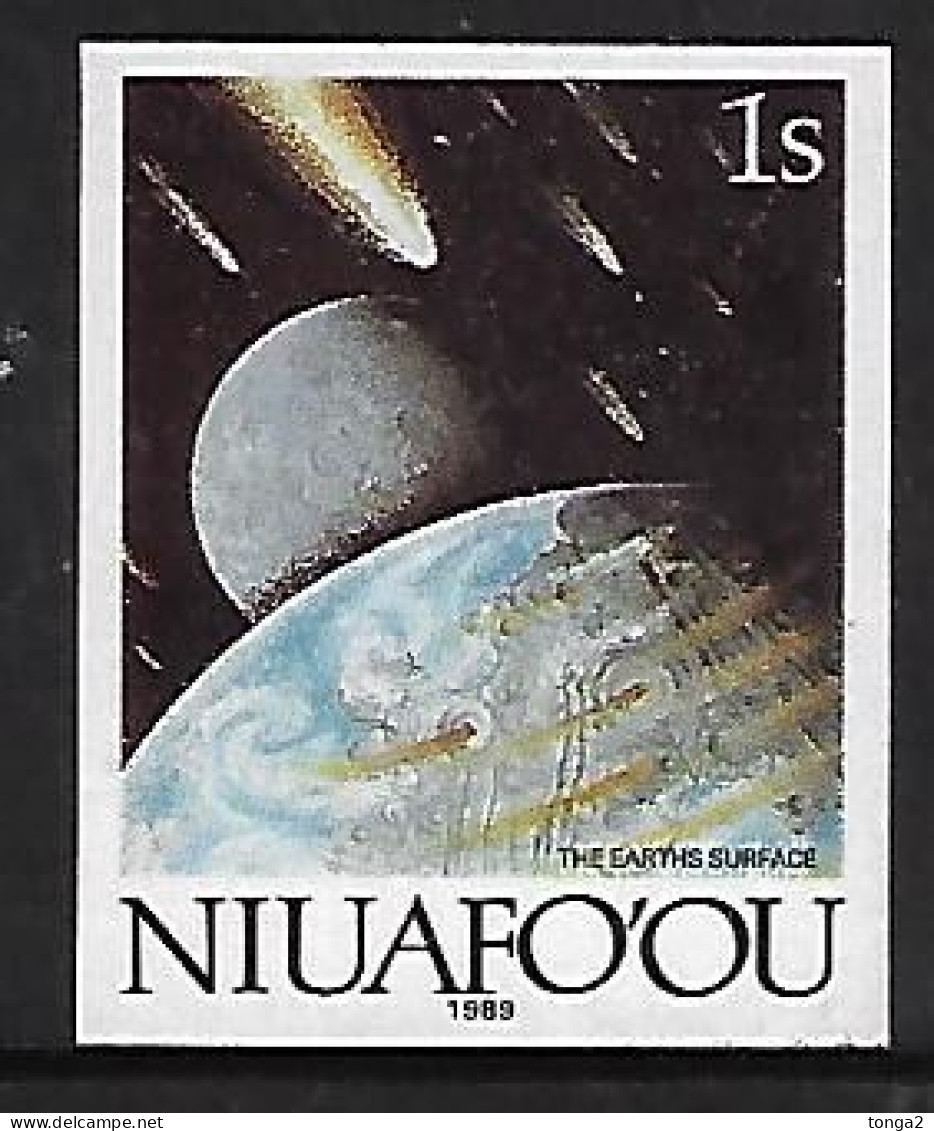 Tonga Niuafo'ou 1989 Comet - Space -  Imperf Plate Proof - From Evolution Of Earth Set - Océanie