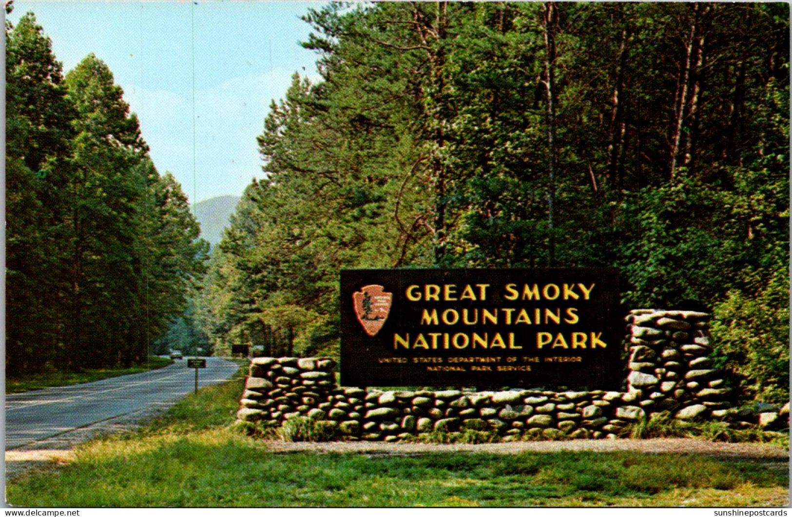 Great Smoky Mountains National Park Entrance Sign - USA Nationale Parken