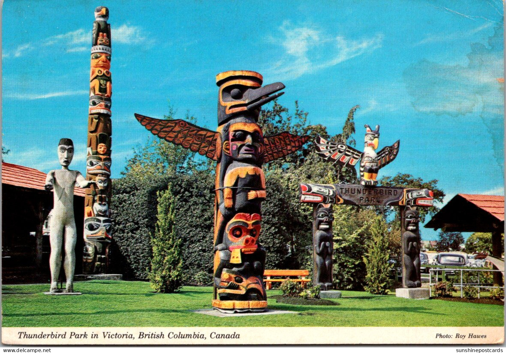 Canada Victoria Thunderbird Park Totem Poles - Victoria