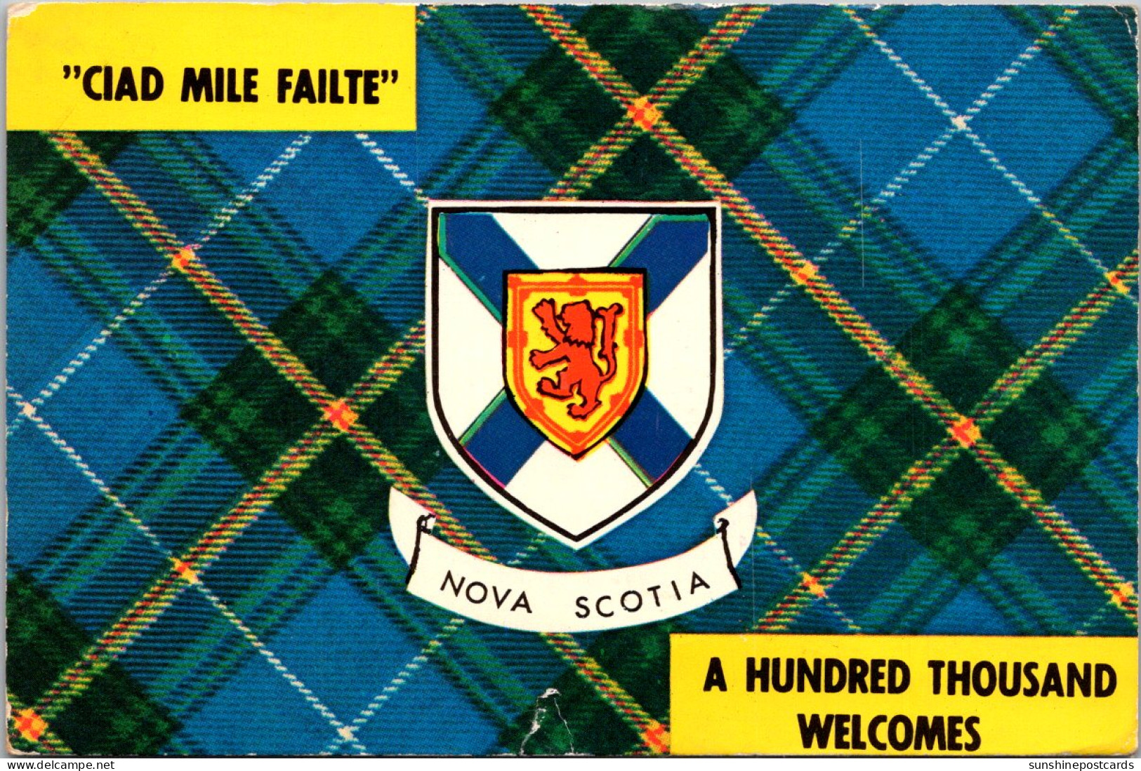 Canada Nova Scotia Greetings With Coat Of Arms  - Autres & Non Classés