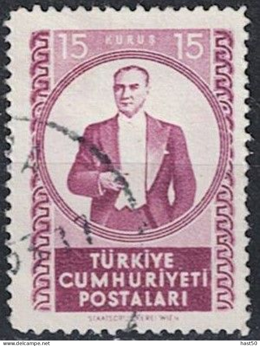 Türkei Turkey Turquie - Kemal Atatürk  (MiNr: 1324) 1952 - Gest Used Obl - Gebraucht