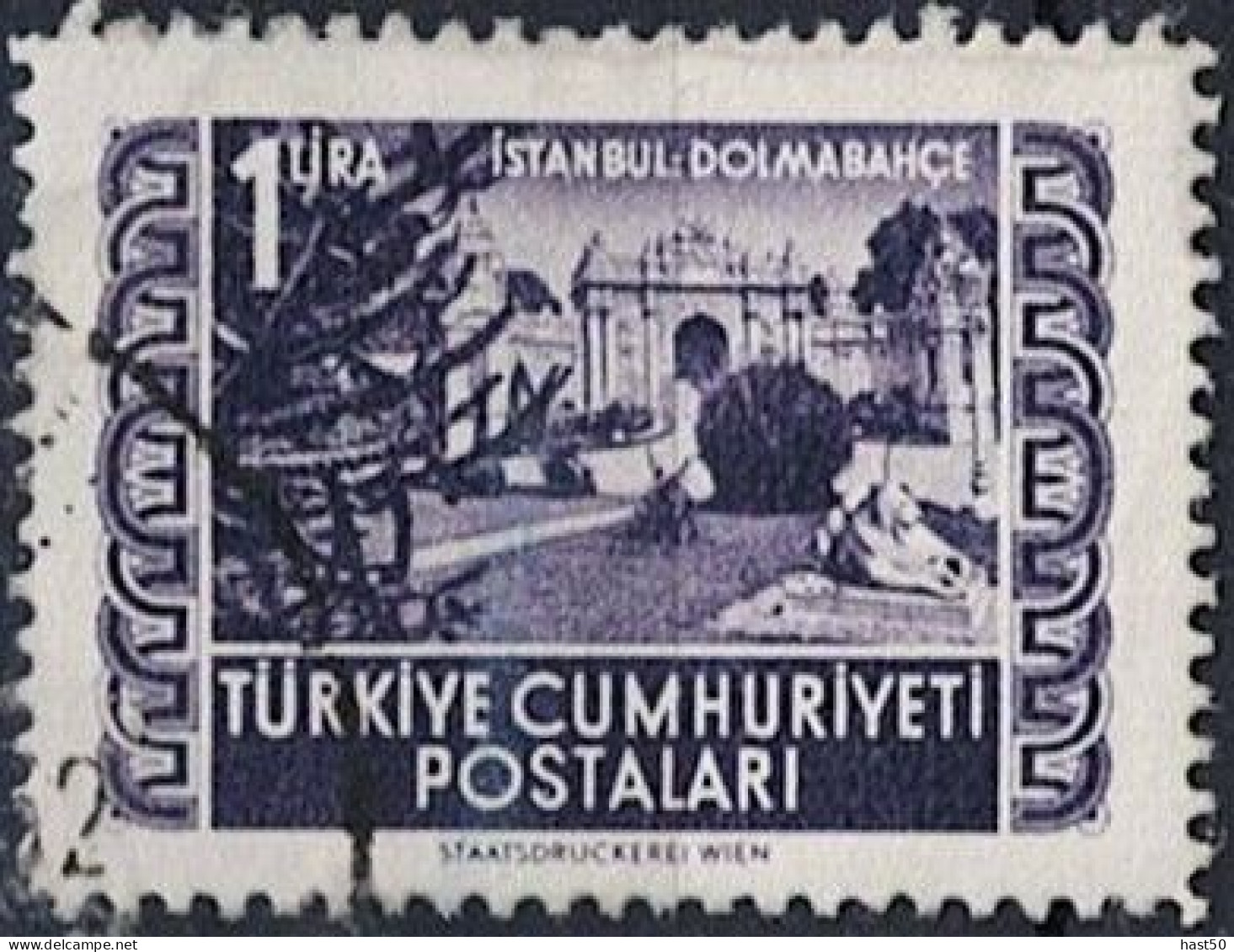 Türkei Turkey Turquie - Wasserfall Bei Tarsus (MiNr: 1330) 1952 - Gest Used Obl - Oblitérés