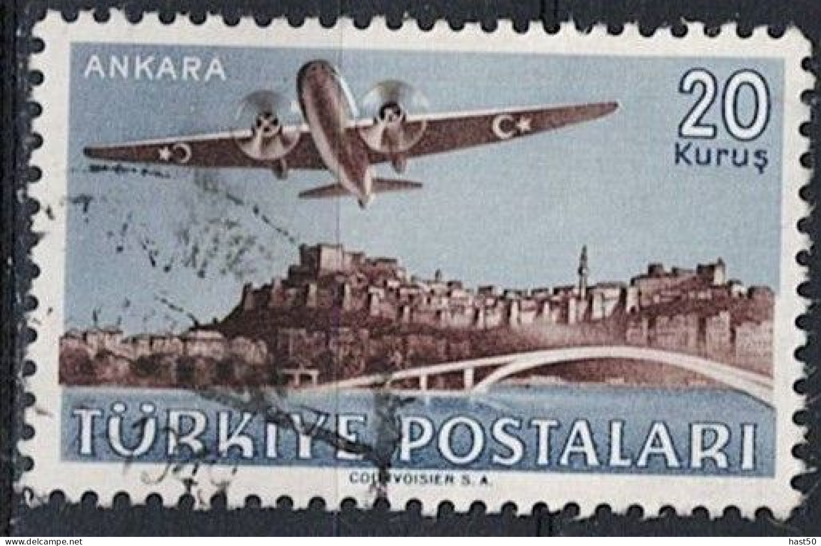 Türkei Turkey Turquie - Flugzeug Vickers Viking 18 (MiNr: 1226) 1949 - Gest Used Obl - Oblitérés