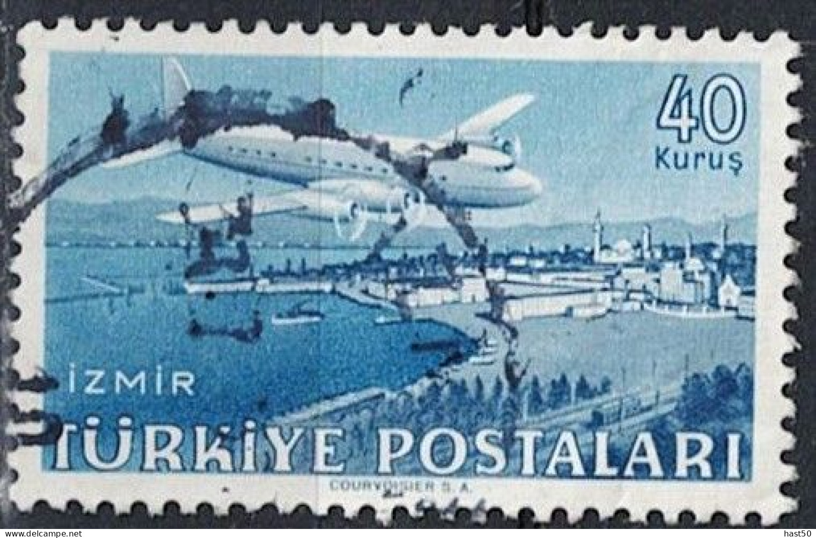 Türkei Turkey Turquie - Flugzeug Douglas DC 6 (MiNr: 1228) 1949 - Gest Used Obl - Usati