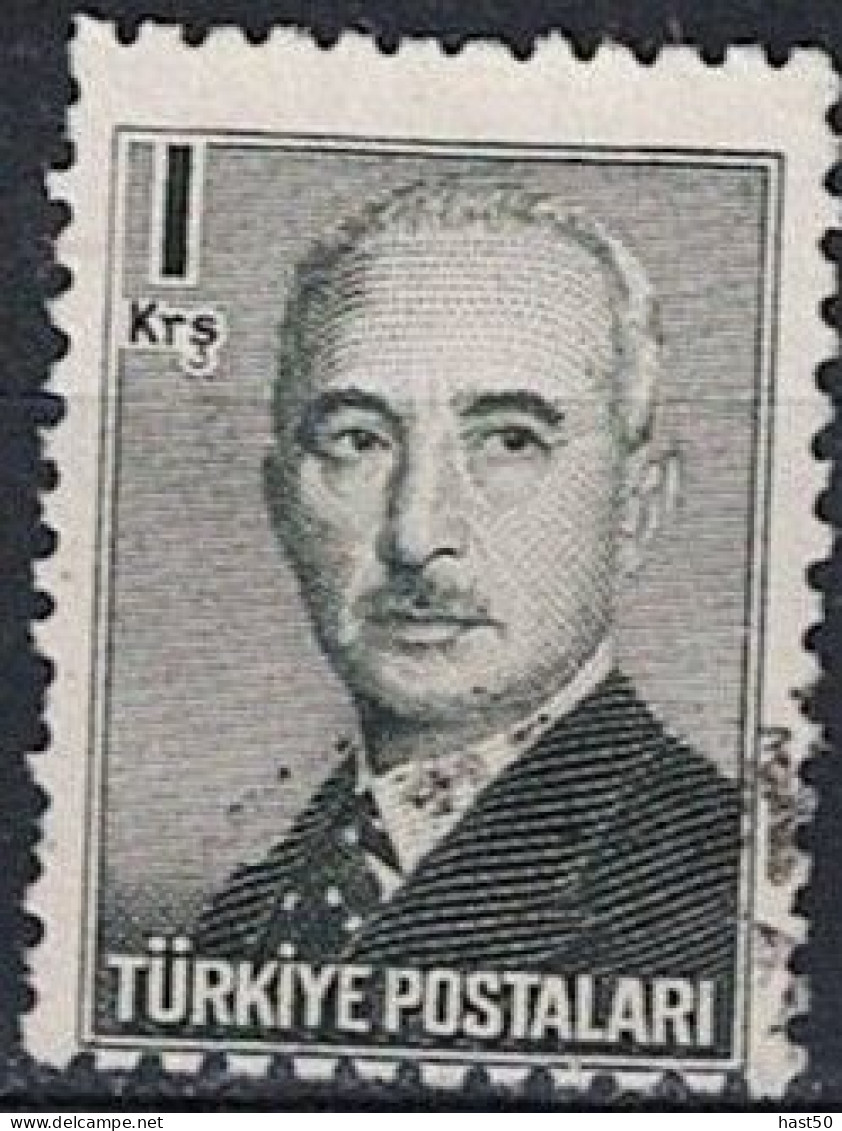 Türkei Turkey Turquie - Ismet İnönü, 2. Staatspräsident (MiNr: 1203) 1948 - Gest Used Obl - Usati