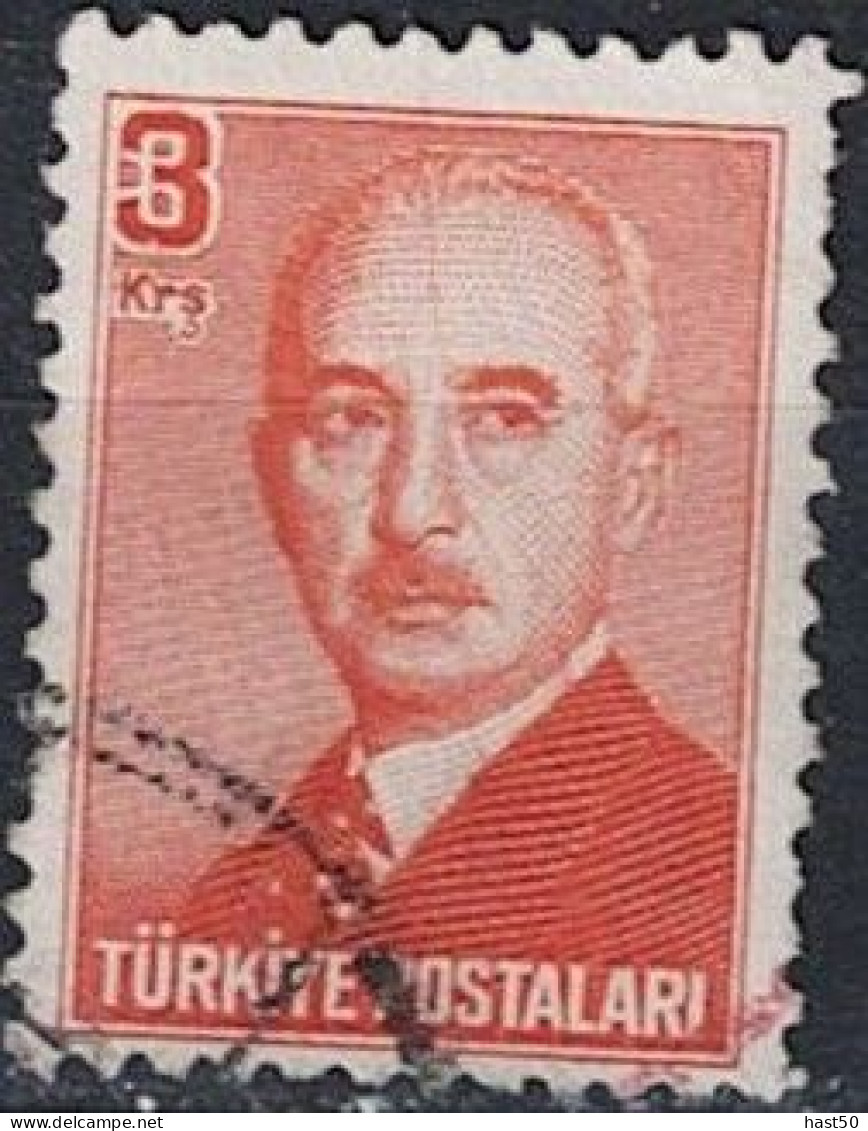 Türkei Turkey Turquie - Ismet İnönü, 2. Staatspräsident (MiNr: 1205) 1948 - Gest Used Obl - Usati