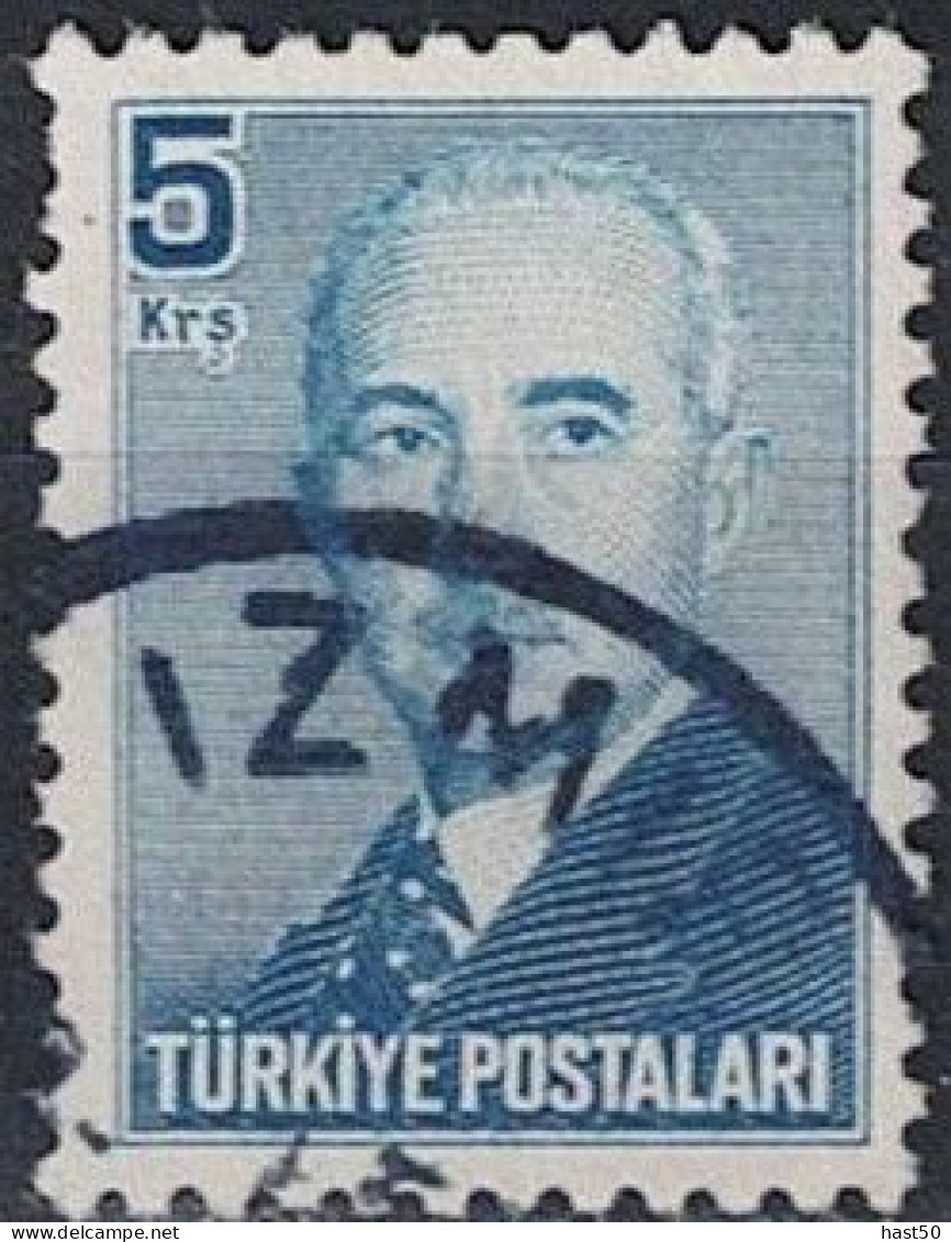 Türkei Turkey Turquie - Ismet İnönü, 2. Staatspräsident (MiNr: 1207) 1948 - Gest Used Obl - Usati