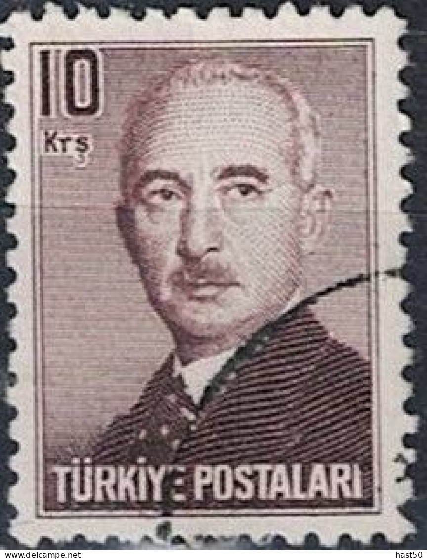 Türkei Turkey Turquie - Ismet İnönü, 2. Staatspräsident (MiNr: 1208) 1948 - Gest Used Obl - Used Stamps