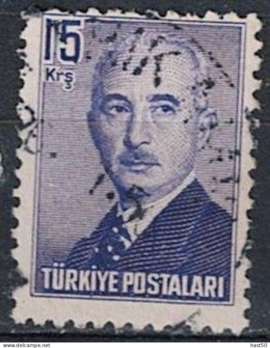 Türkei Turkey Turquie - Ismet İnönü, 2. Staatspräsident (MiNr: 1210) 1948 - Gest Used Obl - Gebruikt