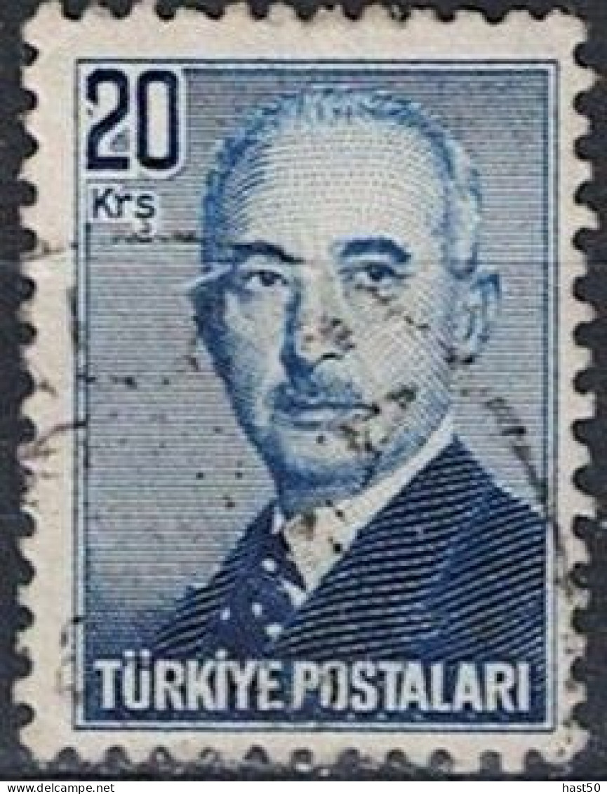 Türkei Turkey Turquie - Ismet İnönü, 2. Staatspräsident (MiNr: 1211) 1948 - Gest Used Obl - Gebraucht