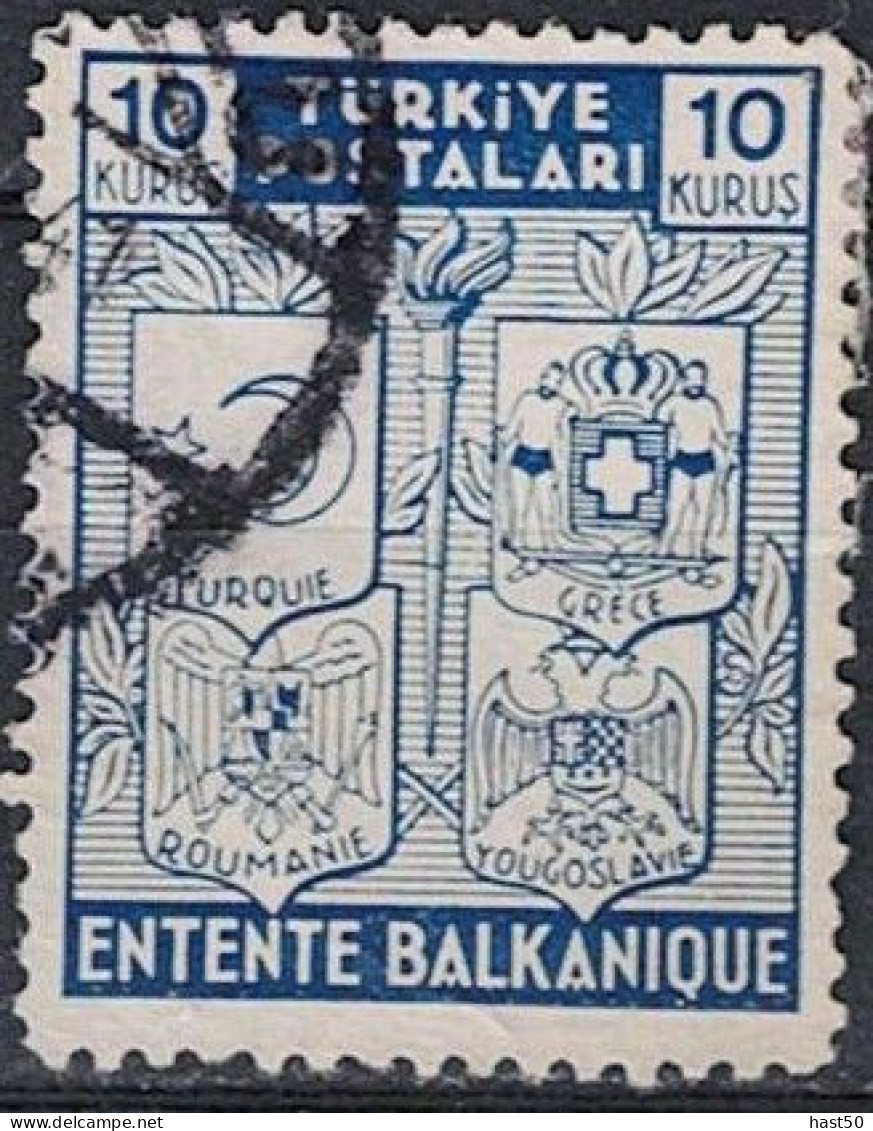 Türkei Turkey Turquie - Balkanentente (MiNr: 1077) 1940 - Gest Used Obl - Oblitérés
