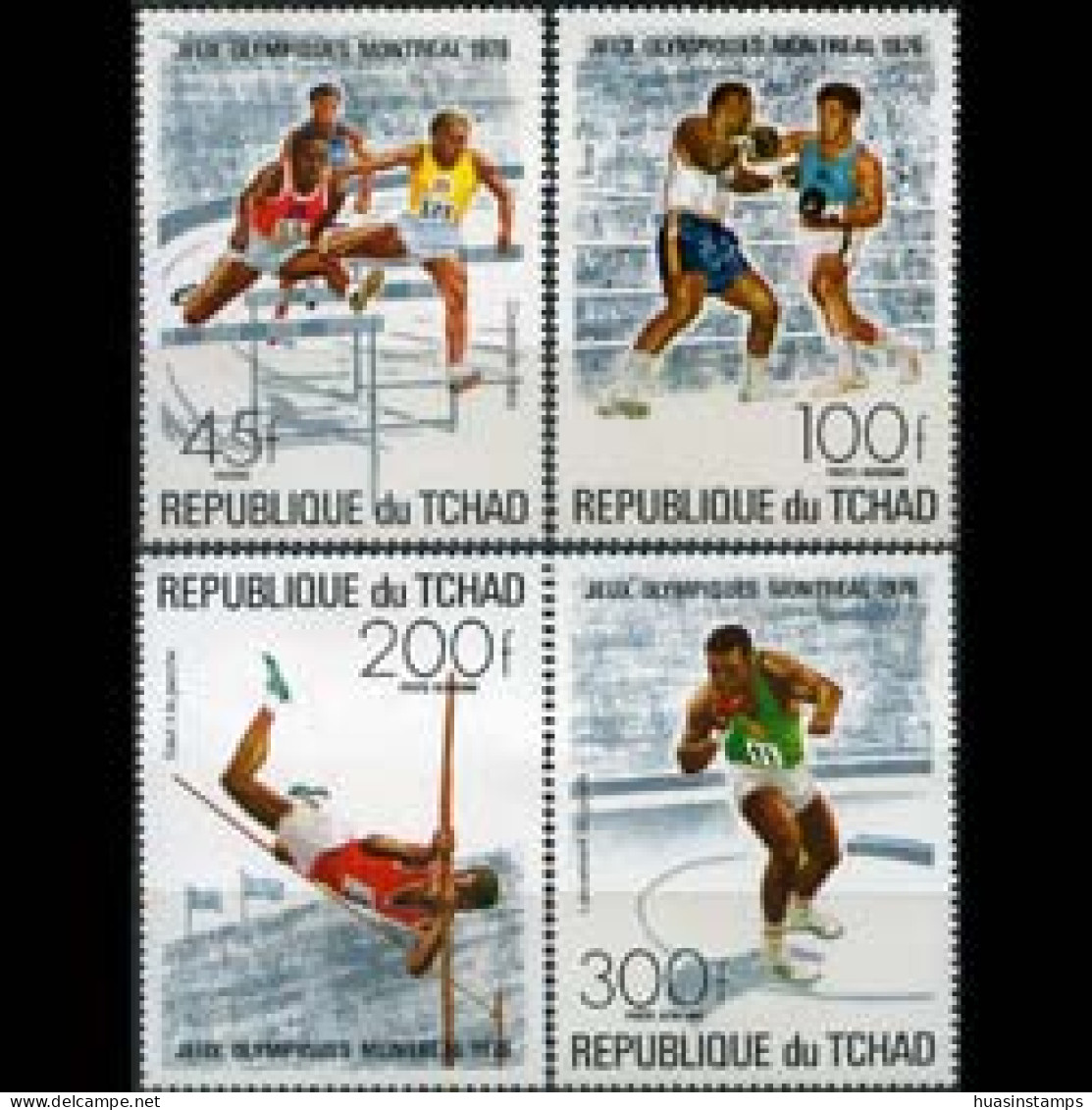 CHAD 1976 - Scott# 313+C187-9 Olympics Set Of 4 MNH - Tchad (1960-...)