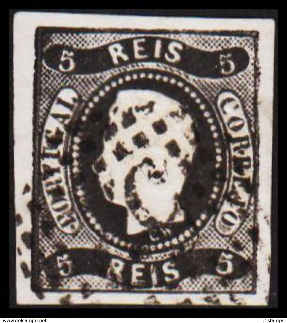 1866. PORTUGAL. Luis I. 5 REIS. Fine Cancel  (Michel 17) - JF534872 - Used Stamps
