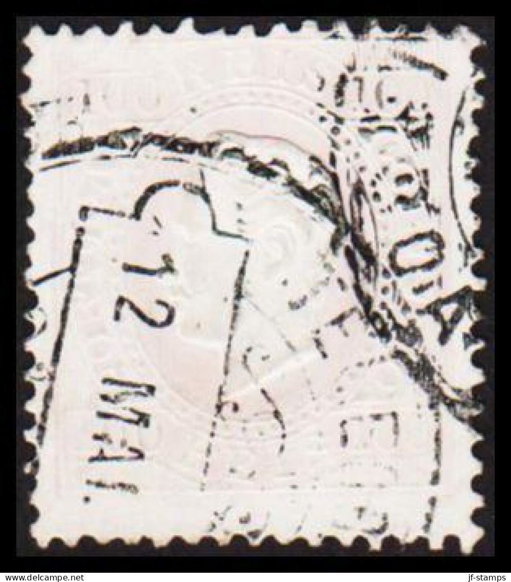 1873. PORTUGAL. Luis I. 100 REIS Perforated 12½. (Michel 41yB) - JF534875 - Used Stamps
