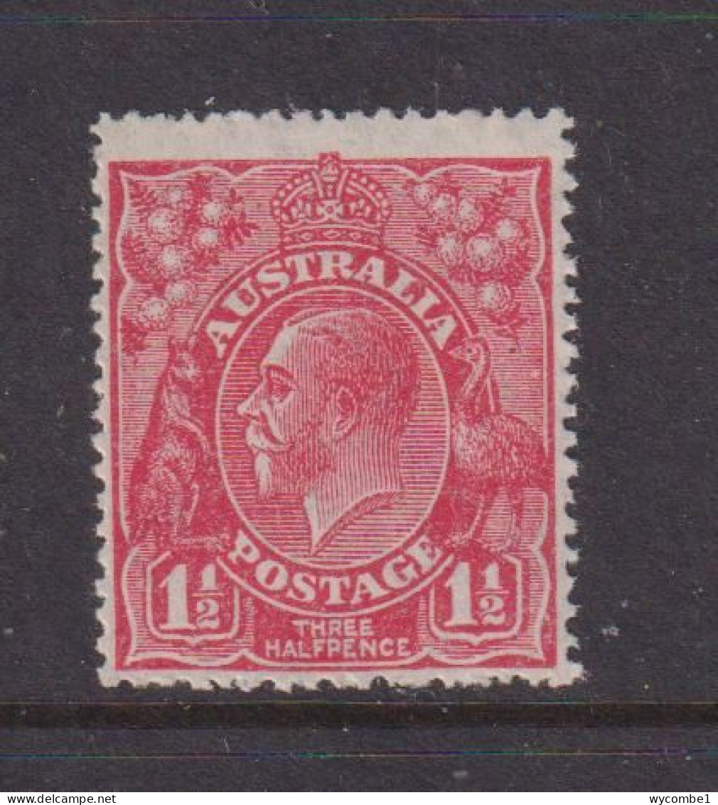 AUSTRALIA - 1926-30 George V 11/2d Watermark Multiple Crown Over A Perf 14  Hinged Mint - Neufs