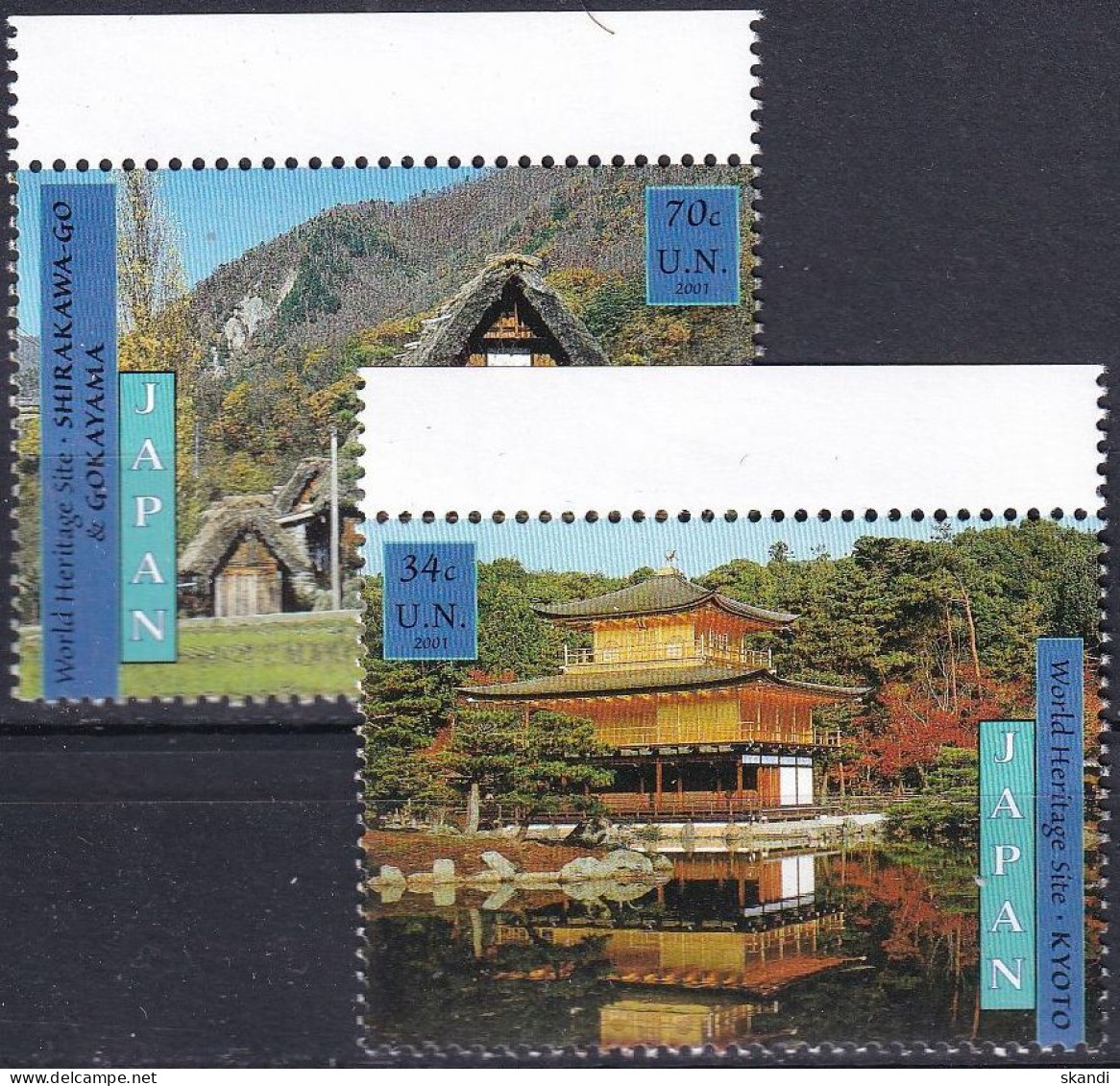 UNO NEW YORK 2001 Mi-Nr. 872/73 ** MNH - Unused Stamps